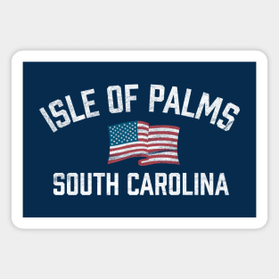 Isle of Palms Patriotic USA American Flag Vintage Magnet